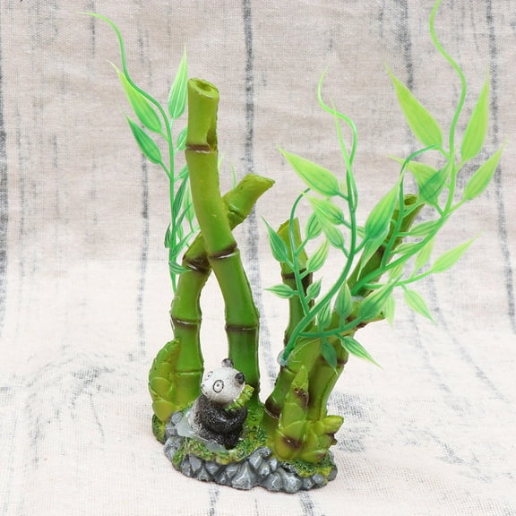 Milisten Realistic Artificial Bamboo Plant for Terrarium Decorating Plastic Green Ideal for Aquarium Fish