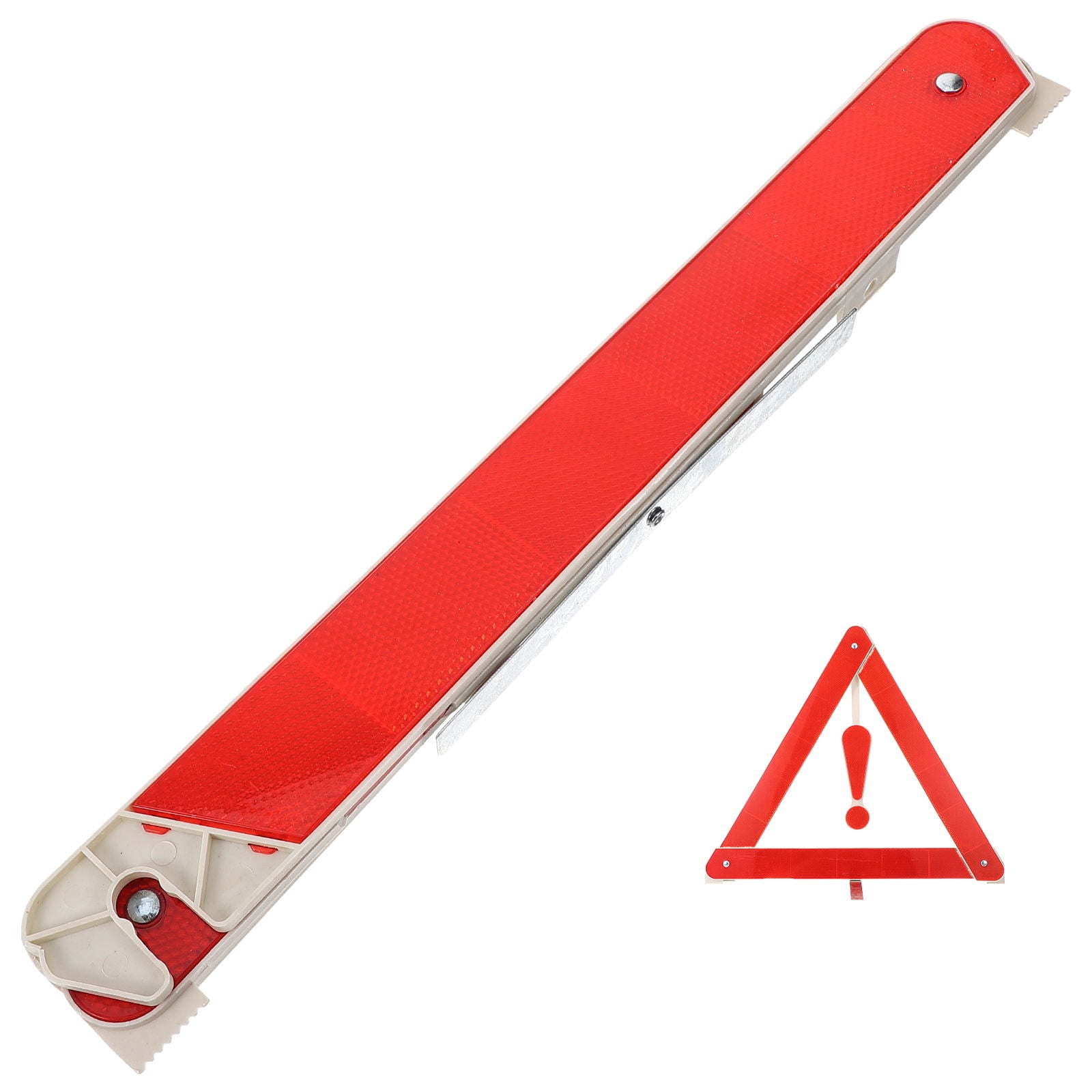 Milisten 2 Pack Magnetic Car Warning Triangle Signs - Reflective Road Safety Emergency Kit