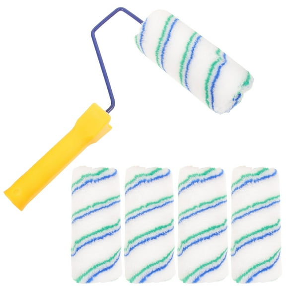 Milisten Small Paint Roller Wall Painting Brush White Plastic 1 Set 30x16cm