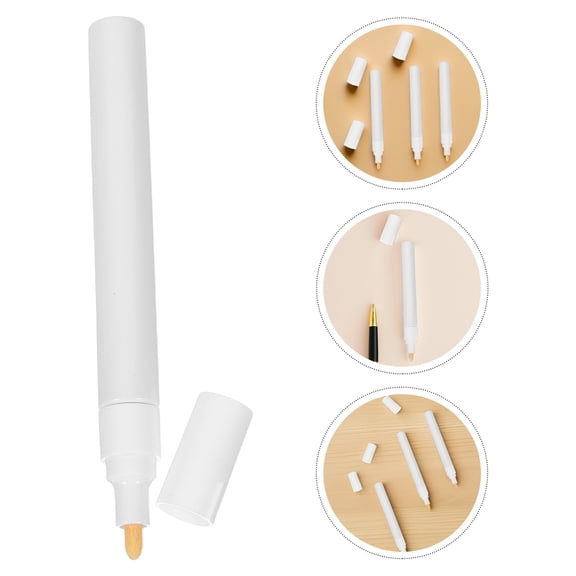 Milisten Empty Refillable Markers White Plastic Metal Sturdy Construction for Office Use