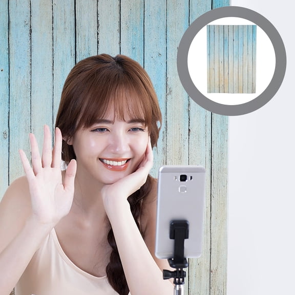 Milisten Retro Wood Plank Photo Backdrop for Home Decor Durable Vinyl Background Cloth Reusable Assorted Color