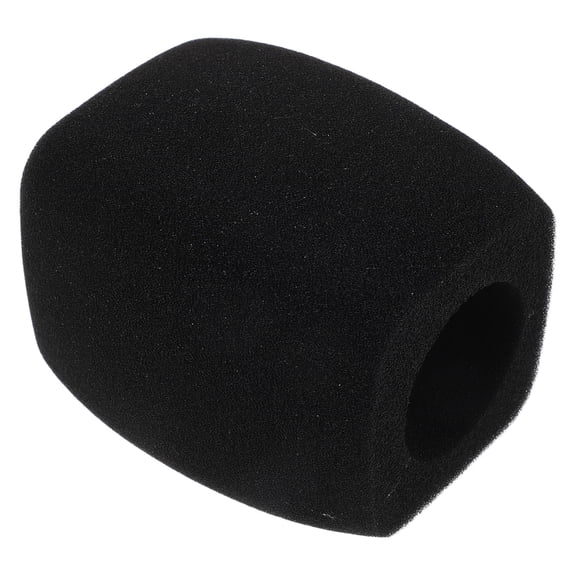 Milisten Sponge Microphone Cover Black Noise Reducing Mic Windscreen for Vocal Recording