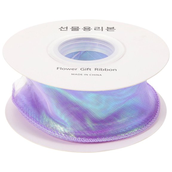 Milisten Lovely Package Ribbon Party Decorations Violet Satin 1 Roll