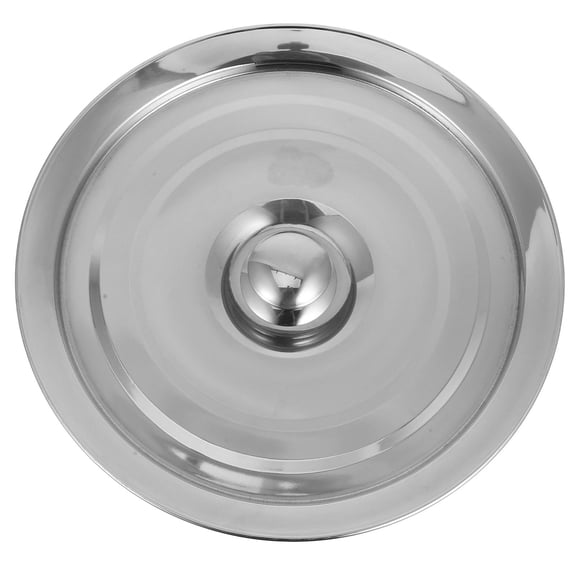 Milisten Stainless Steel Pot Lid Universal Cover for Kitchen Containers with Spill Prevention Edge