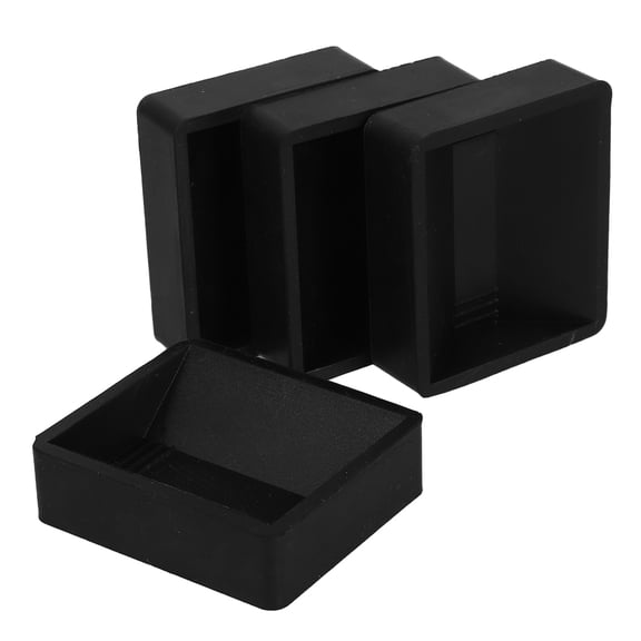 Milisten 4Pcs Black Furniture Caster Cups with Noise Reduction for Swivel Wheels