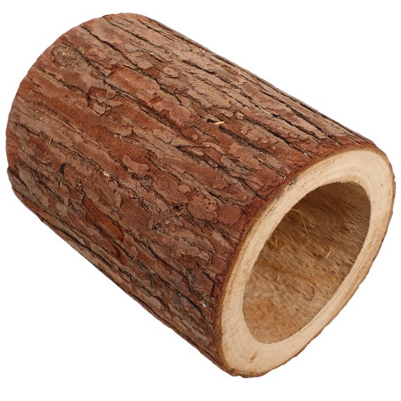 Milisten Rustic Wood Bark Flower Bucket Planter for Weddings and Parties