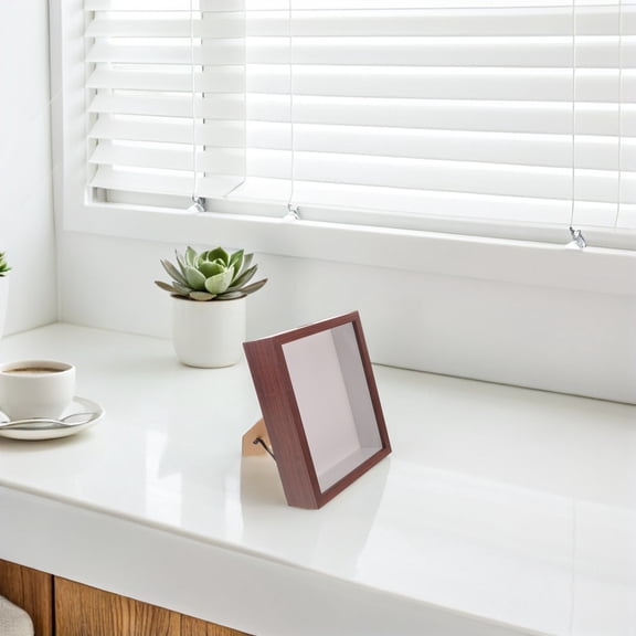 Milisten Rustic Wooden Display Case with Unique Seashell Design for Coastal Living Room and Home Decor