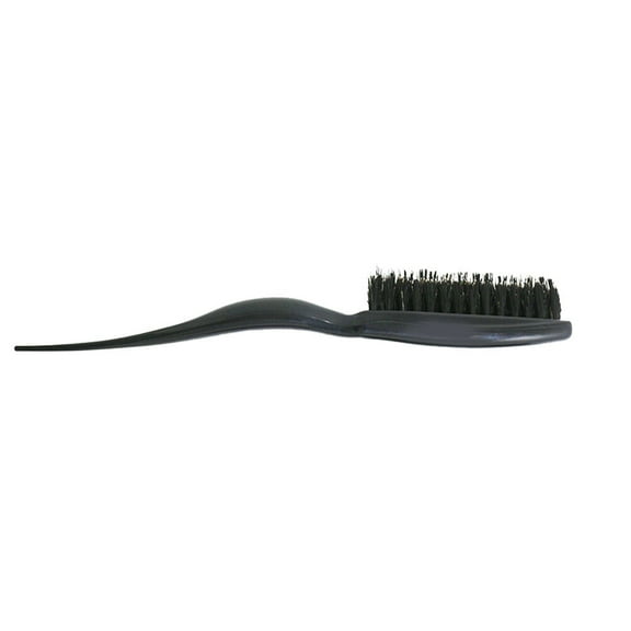 Milisten Black Hair Brush with Three Row Bristles for Detangling and Styling, Handle, 1 Piece