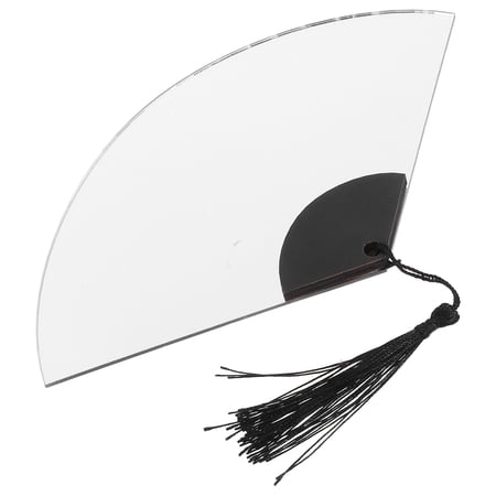 Milisten Fan Shaped Wall Mirror Decals, Easy to Install, Weather Resistant Decorative Wall Art