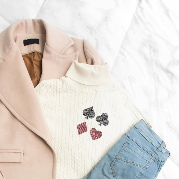 Milisten Set of 12 Rhinestone Heart Applique Patches Self Adhesive Sticker For Bags Decoration and Everyday Wear