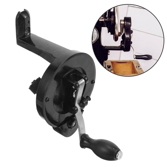 Milisten Black Metal Hand Crank, Reliable and Durable, for Vintage Sewing Machines, Smooth Operation