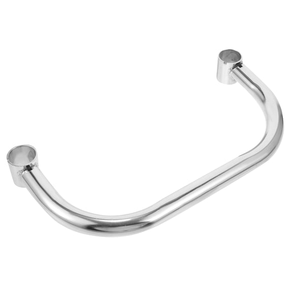Milisten Shelving Extend Handle 1Pack Chromium Plated for Warehouse Use Mobile Shelf Trolley Armrest Grip Comfort