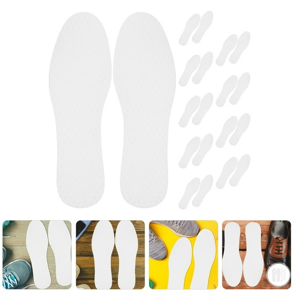 Milisten Shoe Inserts Men White Paper 20 Pairs for Sports Activities