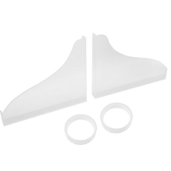 Milisten Shower Panel 2Pcs Bathtub Acrylic Custom Shape Transparent for Daily Life