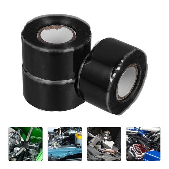 Milisten Silicone Waterproof Tape Black Self Fusing for Home and Automotive Repairs