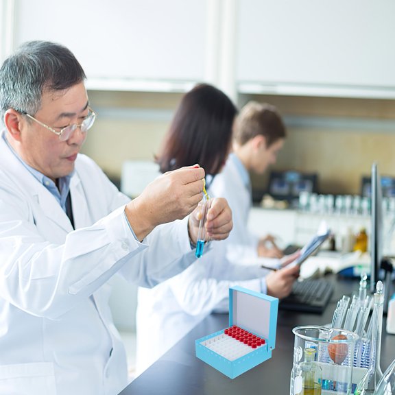 Milisten Cryogenic Storage Box for Microcentrifuge Tubes, Sky-Blue, Sturdy Paper-Plastic, Easy to Use