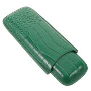 Milisten Travel Cigar Humidor Case with Rounded Interior for Double Cigars and Suit Pocket Fit