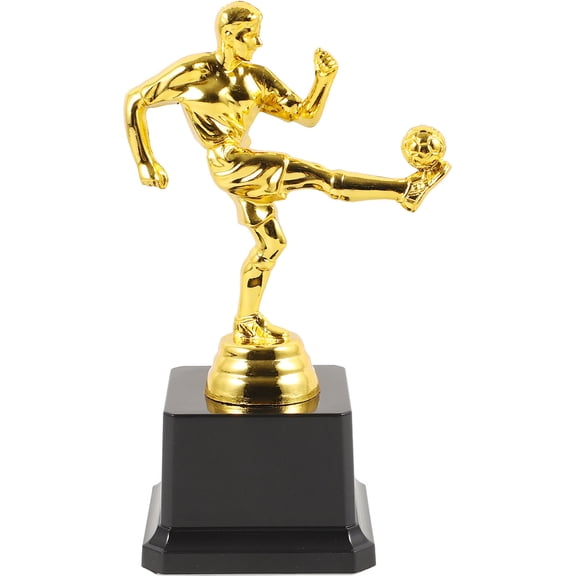 Milisten Soccer Championship Trophy Desktop Award Trophy Multi Plastic 2Pcs for Fan Gear