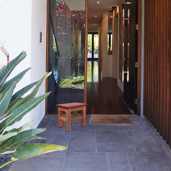 Milisten Versatile Wooden Stool with Minimalist Design Solid Wood for Bedroom and Entry