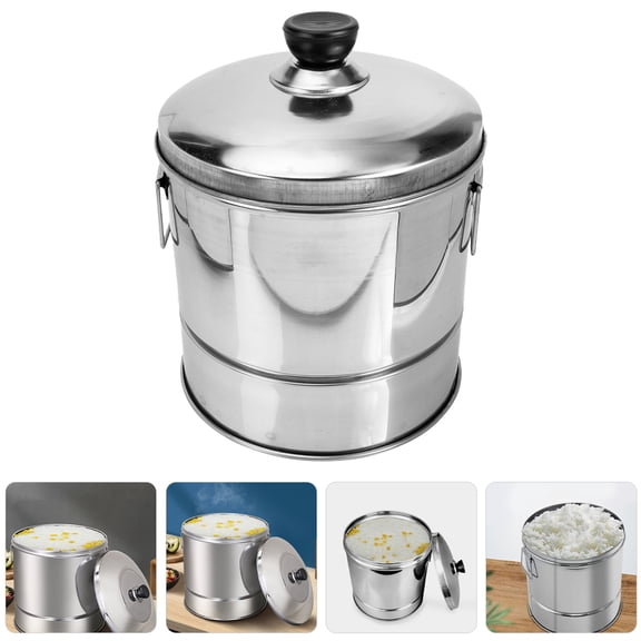 Milisten Cooking Steamer Pots Rice Steamer Stainless Steel Heating Home Cooking 1Pcs