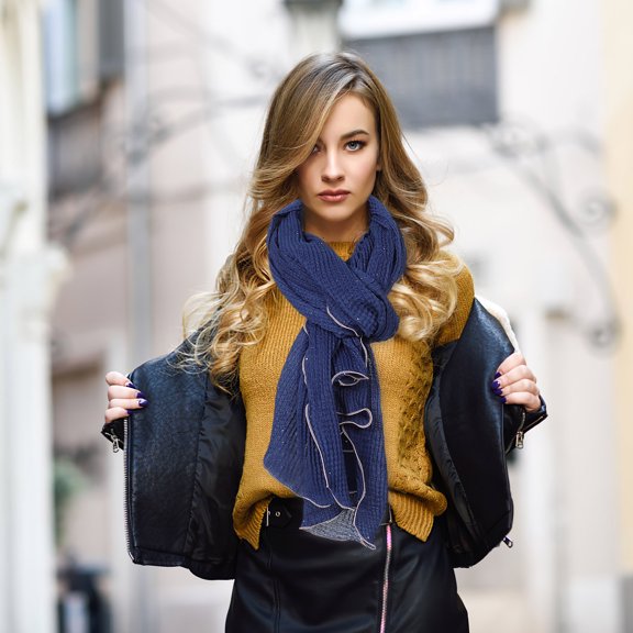 Milisten Navy Polyester Head Scarf Soft Cozy Feel Wide Application for Various Occasions