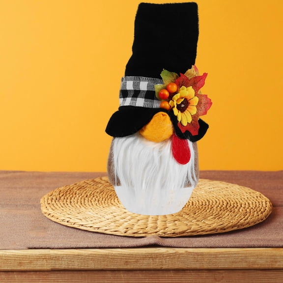 Milisten Fall Decorations Indoor Gnome Doll Ornament Multi 1Pcs