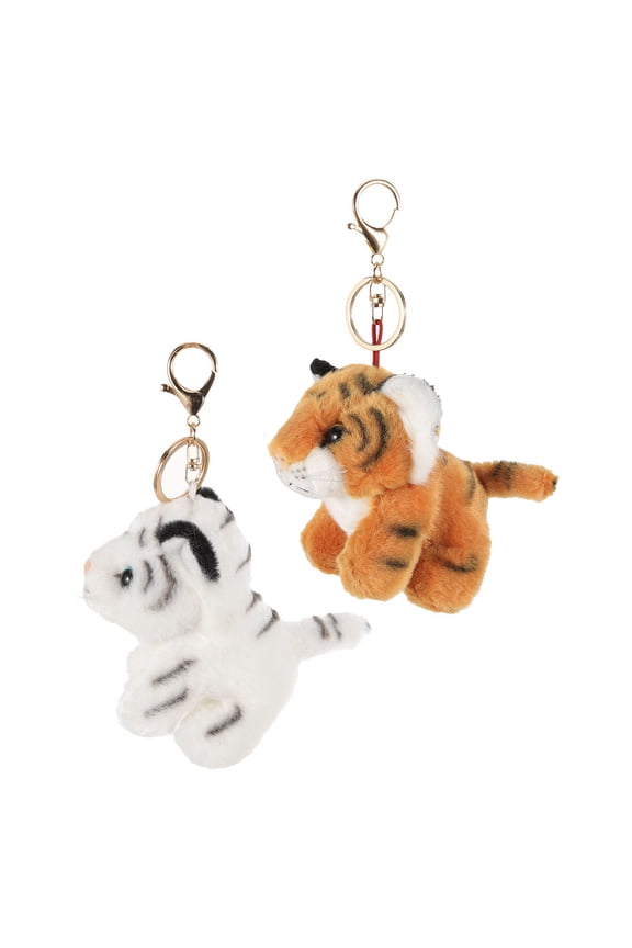 Party Favors Tiger Keychain Assorted Color 2Pcs