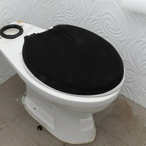 Milisten Polyester Toilet Lid and Tank Cover Set, Protective Toilet Seat Cover for Hotel and Home Bathroom Use, 1 Piece