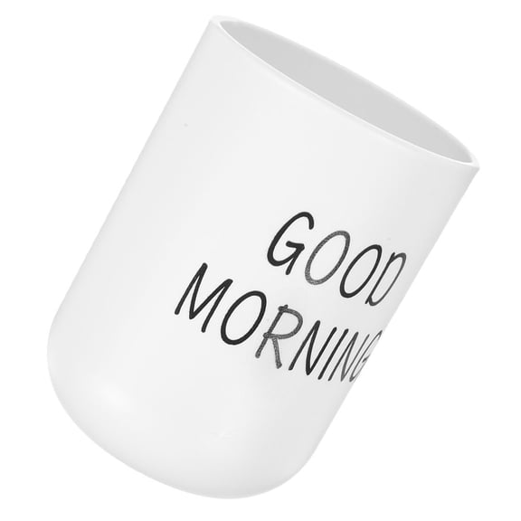 Milisten Multifunctional White PP Cup, Travel and Bathroom Use, Lightweight, Portable, Easy to Clean