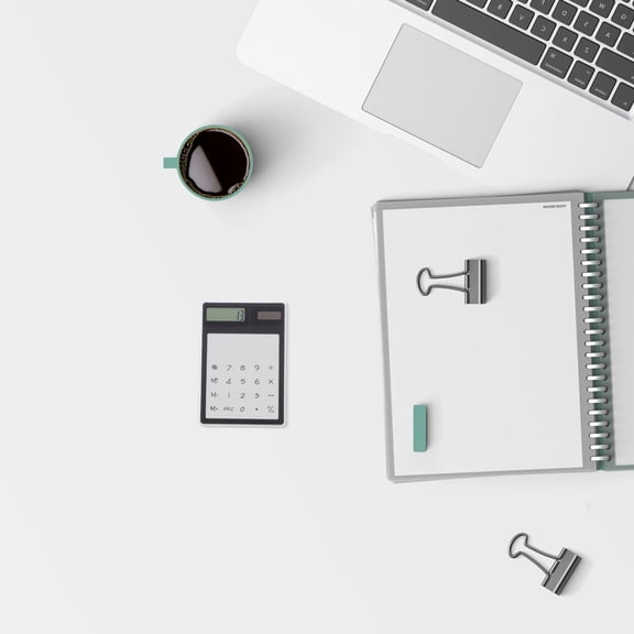 Milisten Transparent Calculator For Office Use 1Pack Polystyrene Material Rectangular Shape