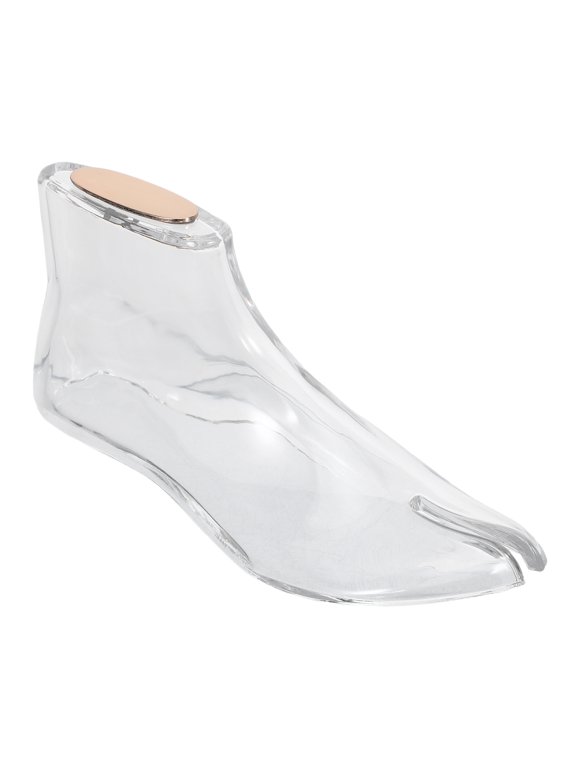 Clear Acrylic Flat Shoe Display Stand for Boots, Sandals, and Footwear Showcase Support