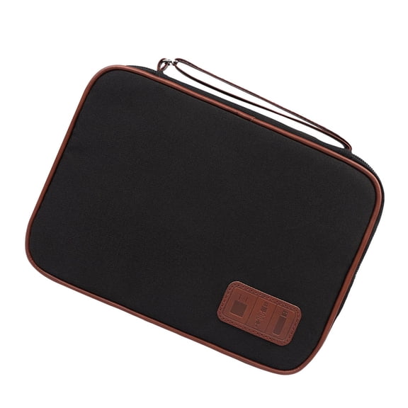 Milisten Multi Functional Black Electronics Storage Bag for Travel with Padded Protective Cover