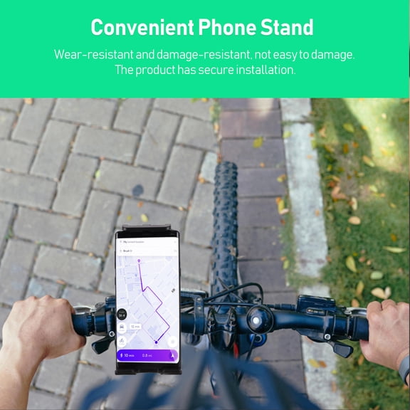Milisten Compact Black Phone Mount for Treadmill and Exercise Bike with Strong Support