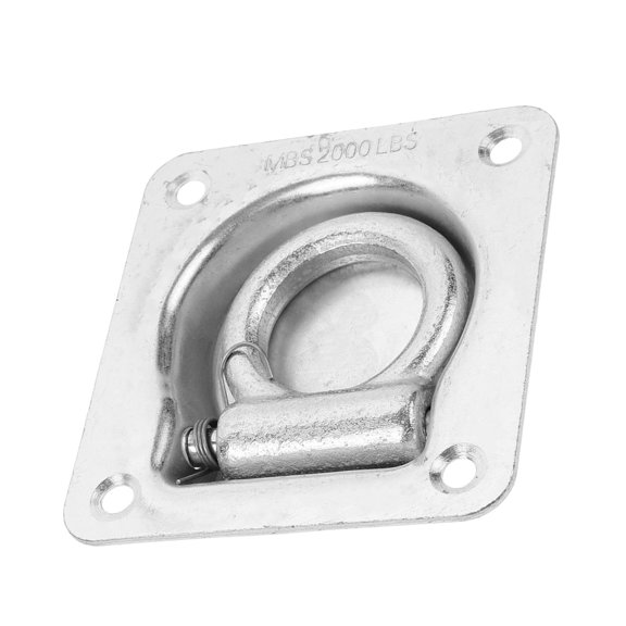 Milisten Trailer Tie Down Anchor Plated Silver Carbon Steel with Auto Reset