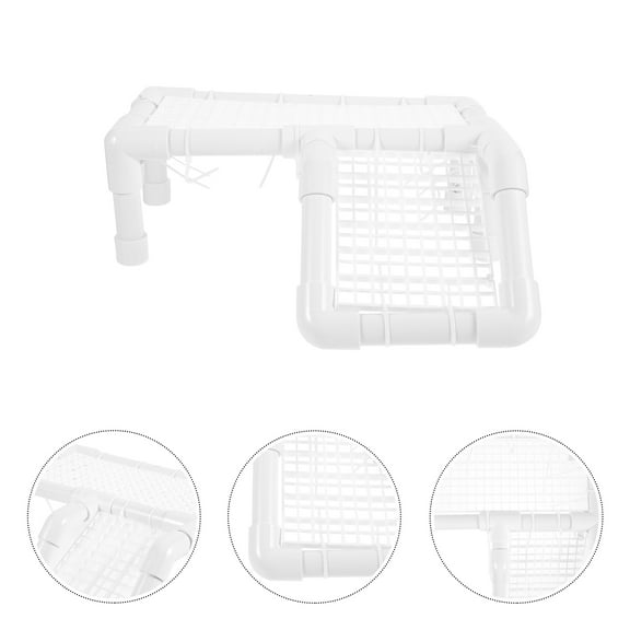 Milisten Turtle Tank Basking Platform Reptile Ramp Tortoise Platform Turtle Habitat Platform