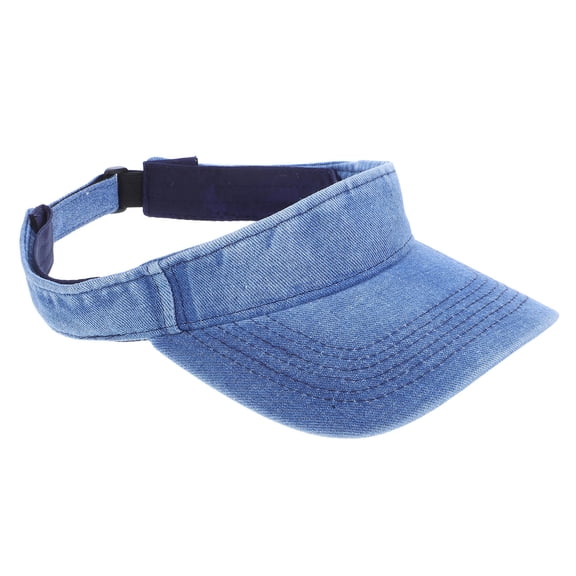 Milisten Unisex Adjustable Washed Denim Baseball Visor Hat Lightweight Outdoor Sport Hat