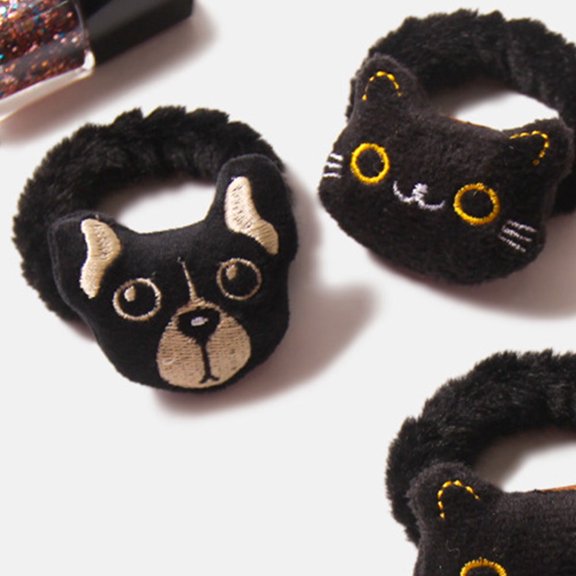 Milisten Black Hair Bands with Animal Decorations, Versatile for Yoga, Sports, Party Hairstyles and Everyday Use