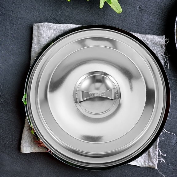Milisten Versatile Stainless Steel Dome Steamer Lid and Pot Cover for Kitchen Use