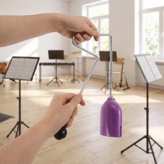 Milisten Handheld Rattling Bell Vibra Slap Musical Instrument Perfect for Classroom Rhythms and Band Use