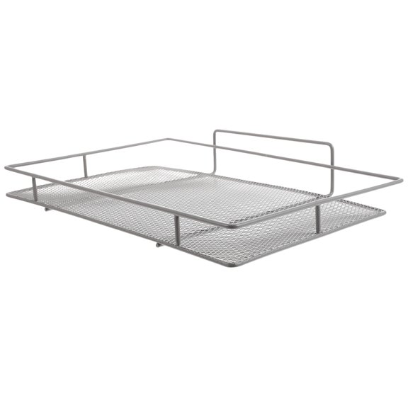 Milisten Grey Iron Wall Shelf Holder 1 Set - Wall Mounted Storage Rack Organizer
