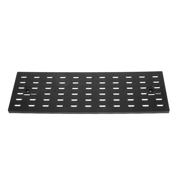 Milisten Black Plastic Wall Mount Pegboard Panel for Organized Tool Storage and Efficient Item Hanging