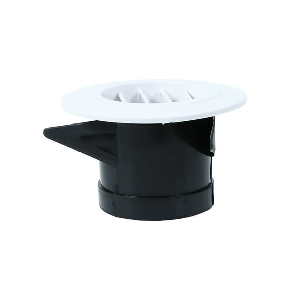 Milisten White Plastic Round Grill Cover with Weather Seal for Outdoor Ventilation, and Easy to Install, 1 Set