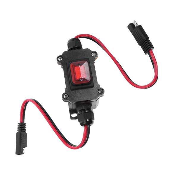 Milisten Weatherproof Electrical Junction Box with LED Light for Outdoor Boat and Marine Applications
