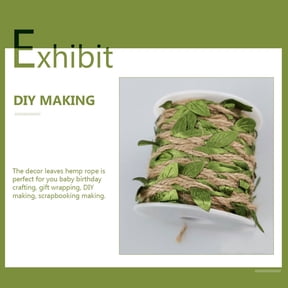 Milisten Handmade Green Leaf Rope for Wedding, Party Decorations, Flexible Craft Garland and Home Decor