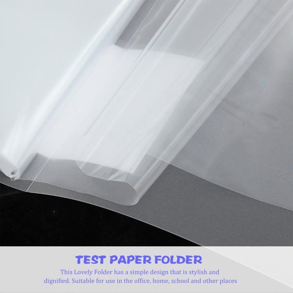 Milisten White A3 Presentation Folder, Transparent Multi-Layer Document File Organizer Portfolio for Office School Supplies