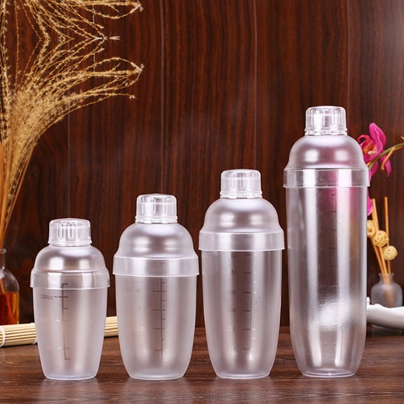 Milisten White Cocktail Shaker Plastic Premium Shatterproof Tool for Mixed Drinks At Home