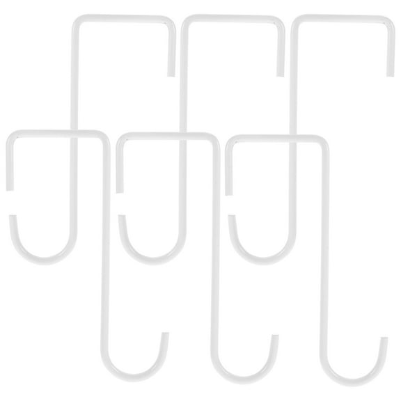 Milisten Tree Hanging Hooks White Iron 6Pcs 16x2.5in