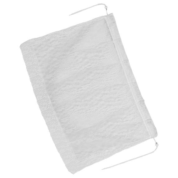 Milisten Elegant White Lace Car Window Cover for Side Window Privacy and Heat Reduction