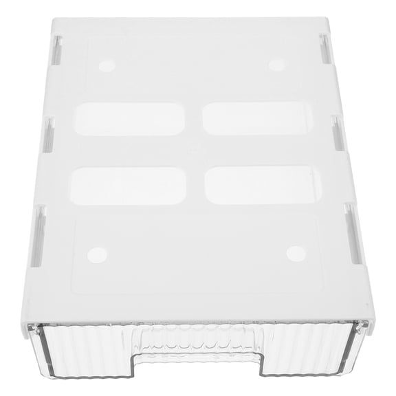 Milisten Convenient White Pet Under Desk Storage Box for Tidy Desktop