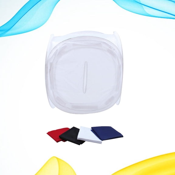 Milisten Portable White Photo Tent with Four Color Backdrops, Home Photography Studio Lightbox for Product Photos